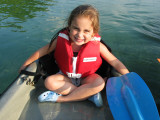 My daughter on her first Kayak trip 6-19-07