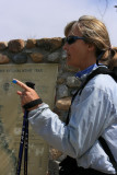 Sue at Hwy 74 Monument