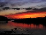 sunset from Crinan harbour