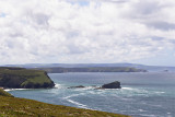 Horse rock and Navax point and Godrevy Island beyond