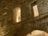 ancient walls inside the castle