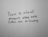 Peace On A Bathroom Wall