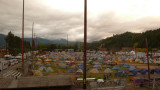 Tent City on Oakridge athletic fields