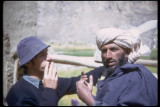 James and a local who was not happy to have his photograph taken