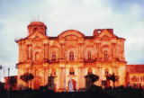 Taal Basilica at sunset