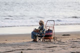 Sitting by the Ocean at Sunset*<br> by Terry Straehley