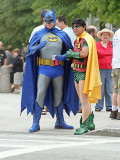 Even super heros have to wait for the light