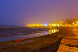 Low tide in fog