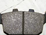 Rear brake pad after sanding 1