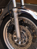 Front fork, seen from left