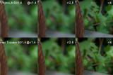 100% Crop Logs Bokeh (Mis-Labeled Lens - Should Be Pentax-FA on top)