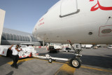 0830 22nd June 07 Air Arabia Alpha Bravo Echo cleared for pushback at Sharjah Airport.JPG