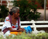 Woman in park