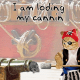 kittin_cannon.gif Pirate Cat loading cannon
