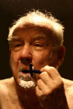 Ed shaves