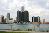 Detroits skyline from Windsor, Ontario
