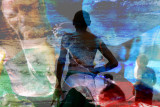 beach glass collage