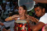 community drumming at the Concert of Colors