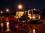 Missing the big white truck and its flashing lights