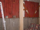 barn wood/old metal roofing