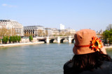 Tournesol sur le  Pont-des-Arts.