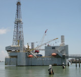 Off shore exploratory drill rig