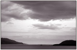 Rainclouds in the Frde fjord