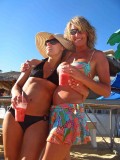  Marisa And Tonya Enjoying  Miami Vice Drinks At  Billygans In Cabo