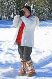   Cricket And Her Canon 20D Shooting Sled Dog Races In Trinity