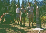  Kelty Kids At Canadian Border Monument 78
