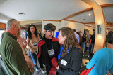  Donna Saufley  ( L-Rod ) Chats With 2005 thru-hiker Splash At Vendor Fair
