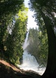   Fisheye View Of Raging Rainbow Falls