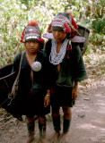 Akha tribal people in the hills north of Chiang Mai, Thailand