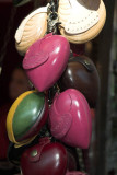 Key-rings displayed at the Old Spitalfields Market