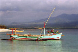 Prahu at Gili Air, Lombok across the water