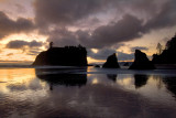 Olympic NP - Ruby Beach Cloud Reflection
