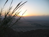 Take note of the shadow of the dust in the air from the Empty Quarter in Saudi.