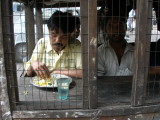 Customer cabin at street stall