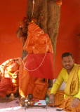 Inside Hanuman shrine, Bhoramdeo temple