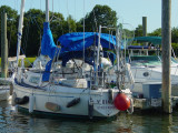 Interesting Sailboat at Dock