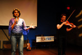 Spoken word Pireeni and Colm on violin