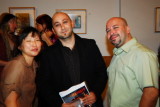 Esther Lee (editor-in-chief), Craig Santos Perez (poet), and Oscar Bermeo (poetry editor) 070920 12 .JPG