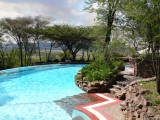 an inviting infinity pool at the Serengeti Serena