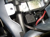 Relay in place behind tank