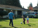 Alex and his sister Abby playing with their dad.