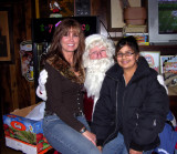 Me, Santa, Bianca at Buds Place