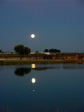 Moon Reflection on Lakota Lakes