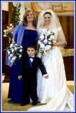 Formal with Matron of Honor and Toddler gettting into the Act