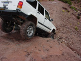 Check this out both rear tires off the ground on this drop off !!!