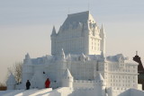 Sun Island snow sculptures